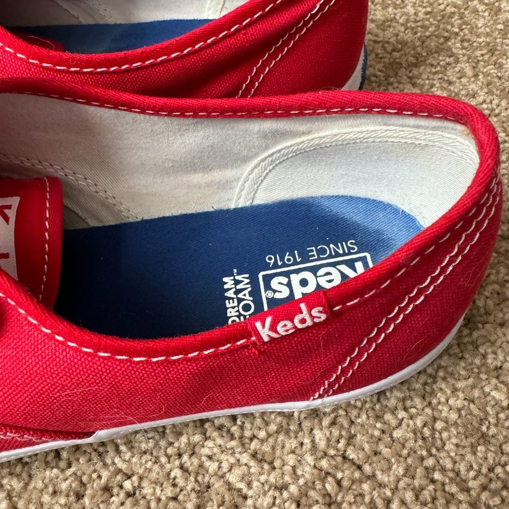 Keds Red Champion Canvas Lace-Up Sneakers 9.5W - Picture 4 of 11